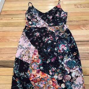 Black halo cocktail dress